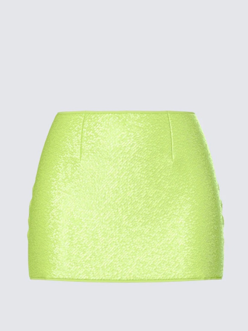 Finesse Courtney Yellow Sequin Mini Skirt